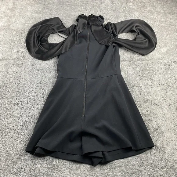 Alice + Olivia Flare Dress Womens 2 Black - Picture 12 of 16